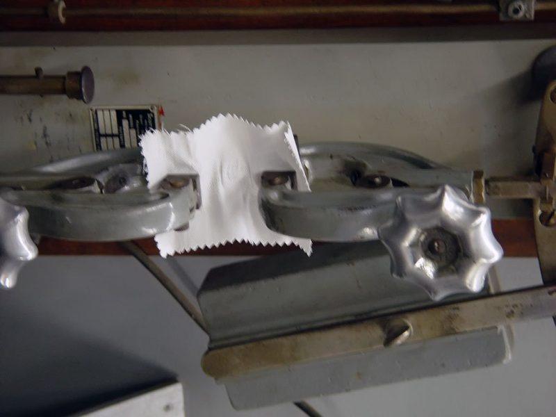 Machine testing canvas