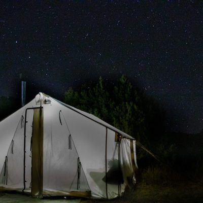 Davis Tent under the stars