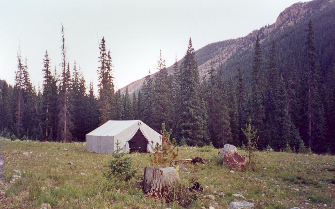 Tent in the mountains