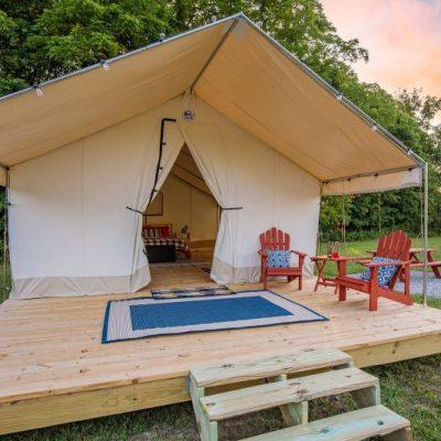 Exterior of Glamping Tent