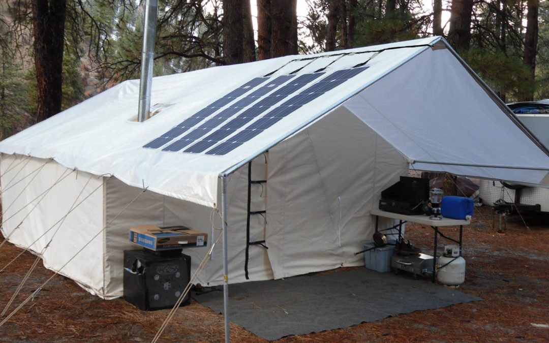 Solar Power for Canvas Wall Tents