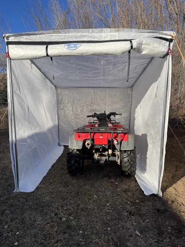Canvas Shed with ATV